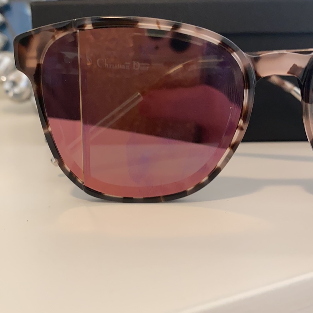 Christian Dior Diorstepf 3Y6/R2 Havana Rose w Pink Mirror Lens Sunglasses Italy - Picture 5 of 13